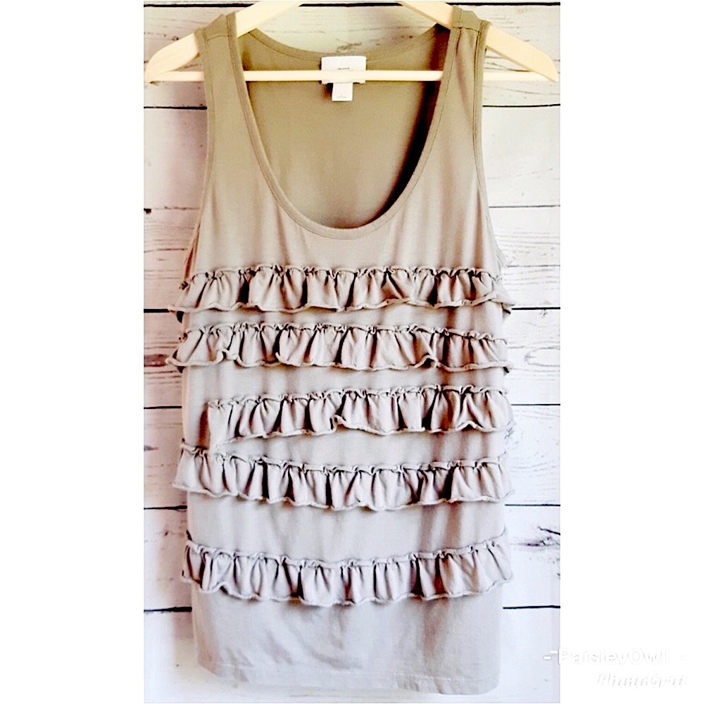 Ann Taylor LOFT Ruffle Tank Top